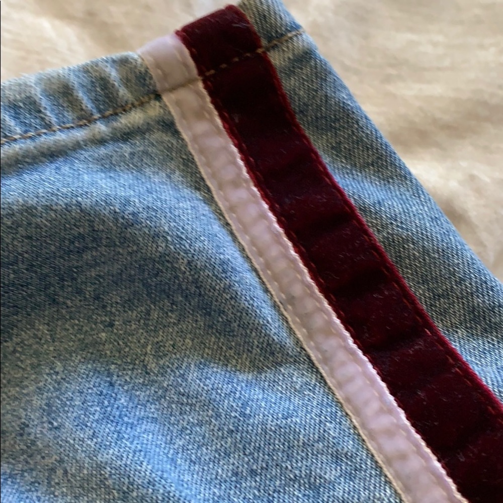 Charlie Velvet Stripe Ankle Skinny Jean - Picture 4 of 5